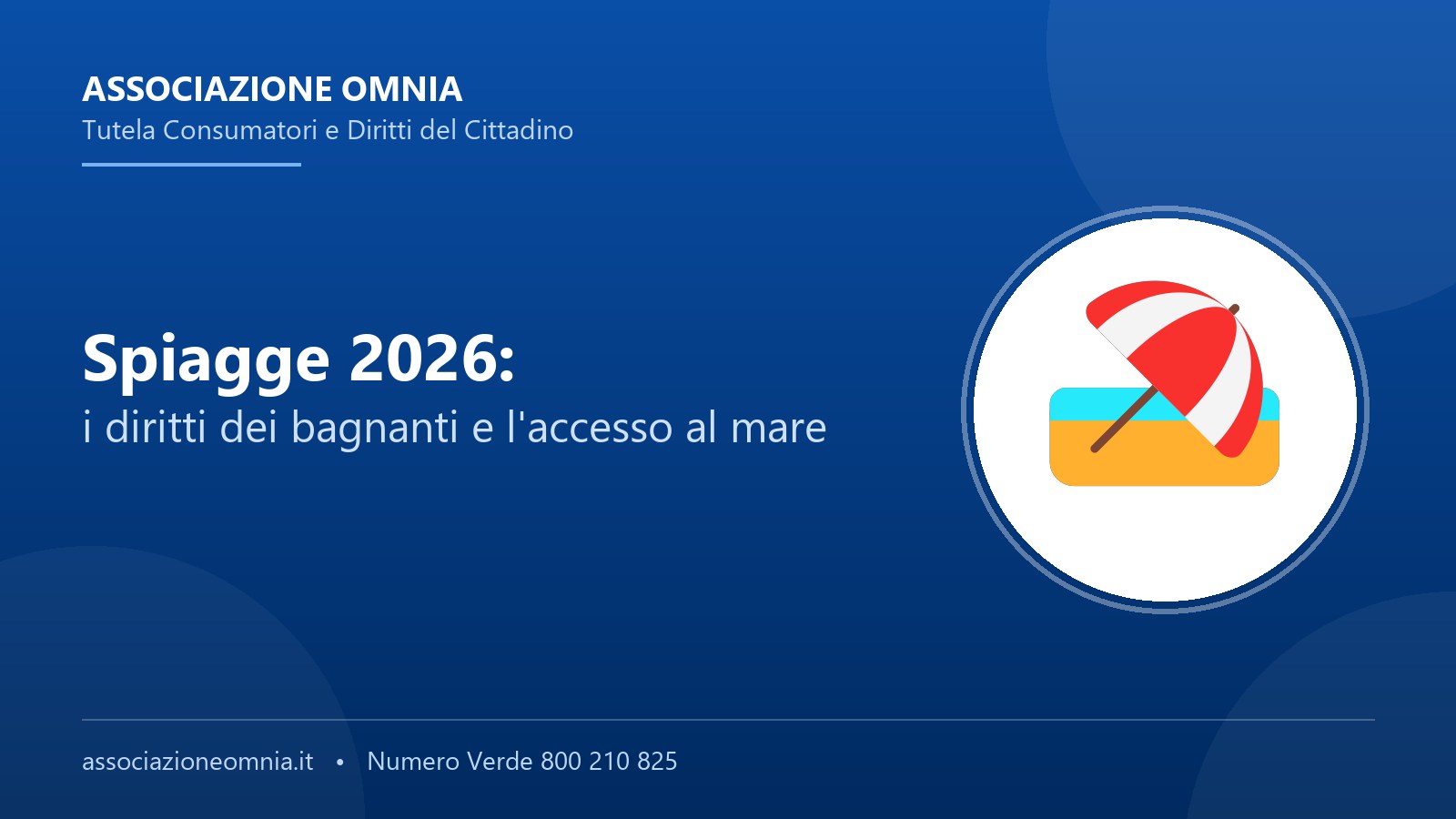 Diritti dei bagnanti: spiagge libere, accesso al mare e stabilimenti - Associazione Omnia