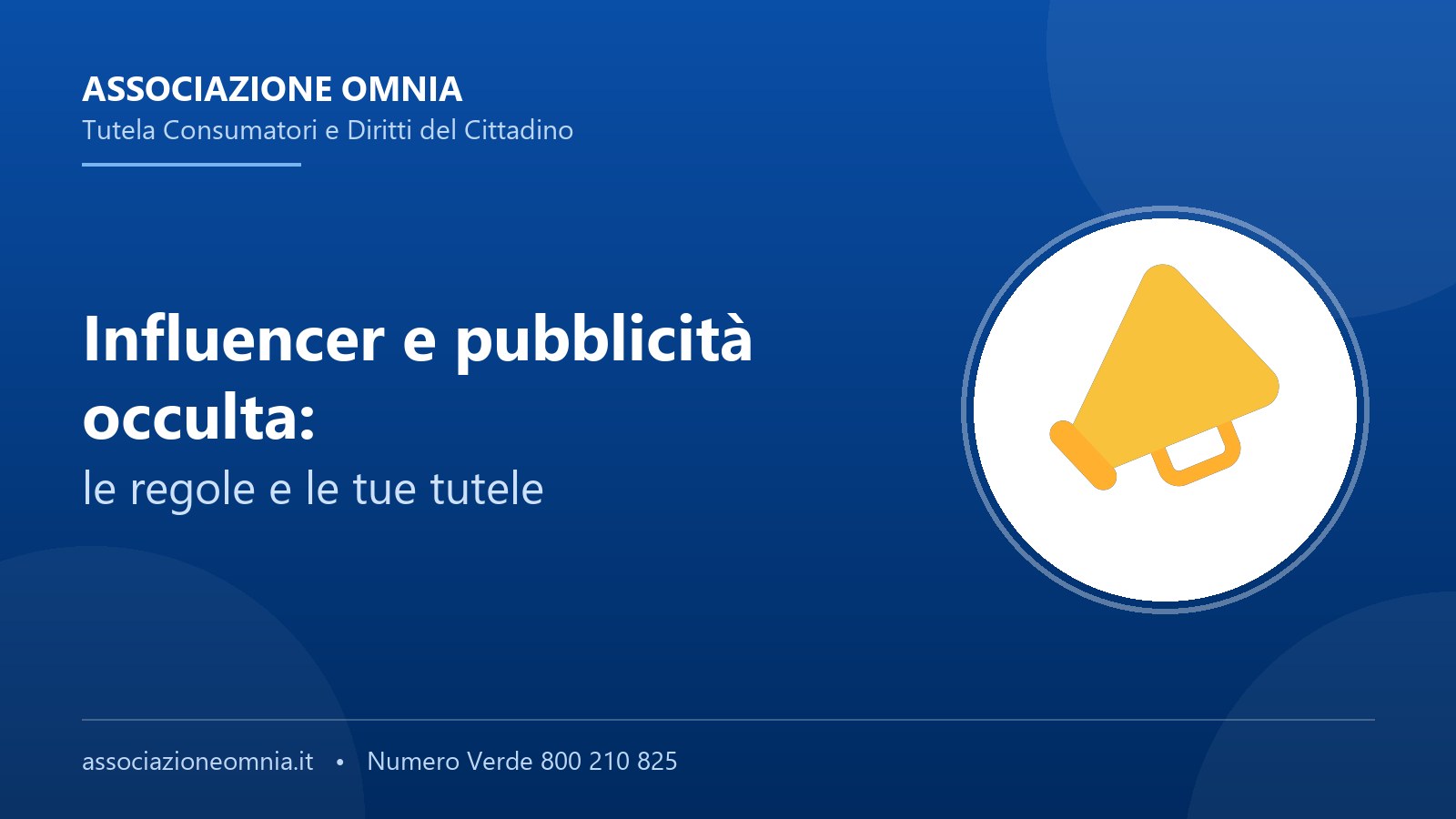 Influencer e pubblicita occulta: regole e tutele - Associazione Omnia