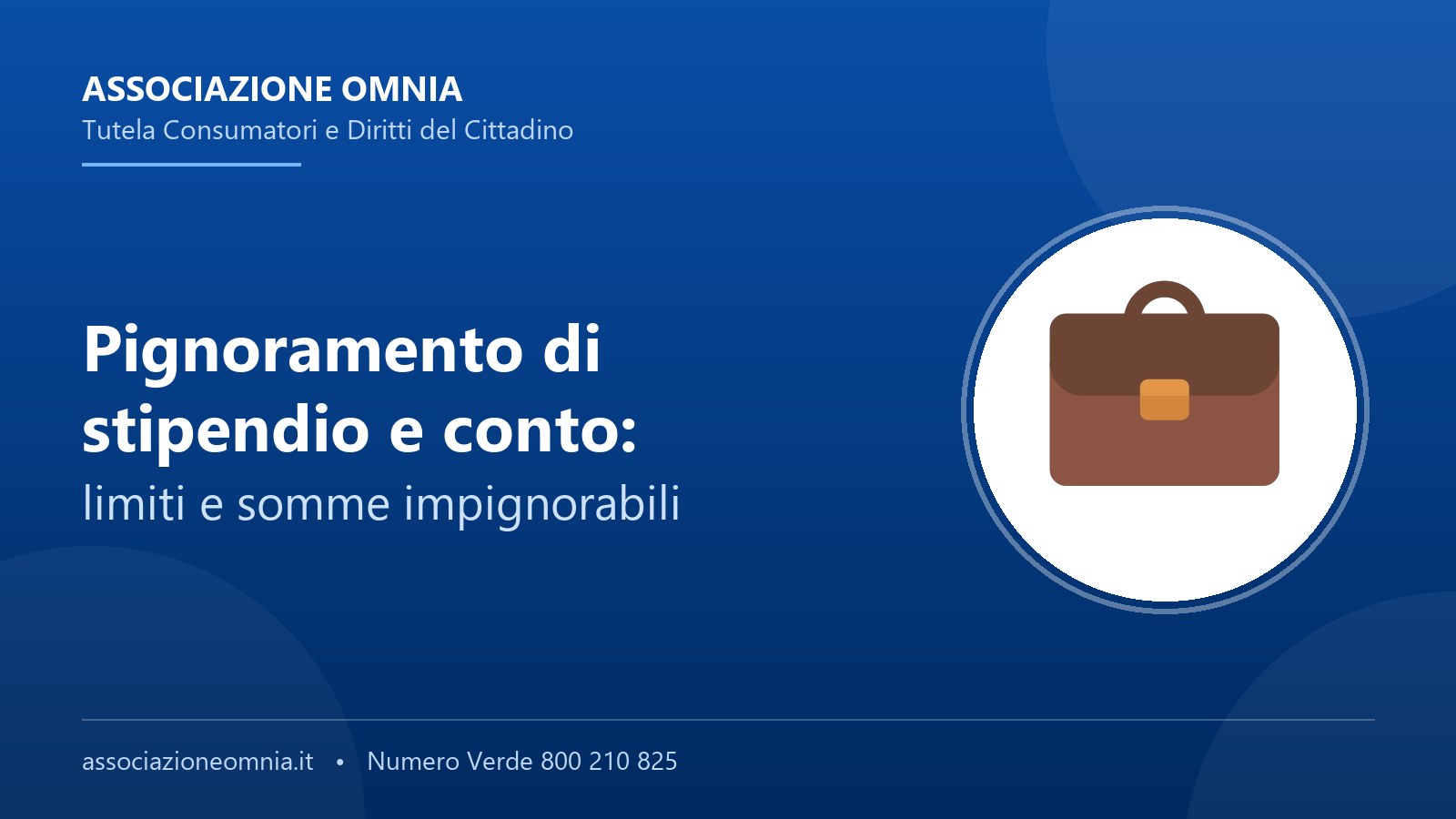 Pignoramento di stipendio e conto: limiti e somme impignorabili - Associazione Omnia